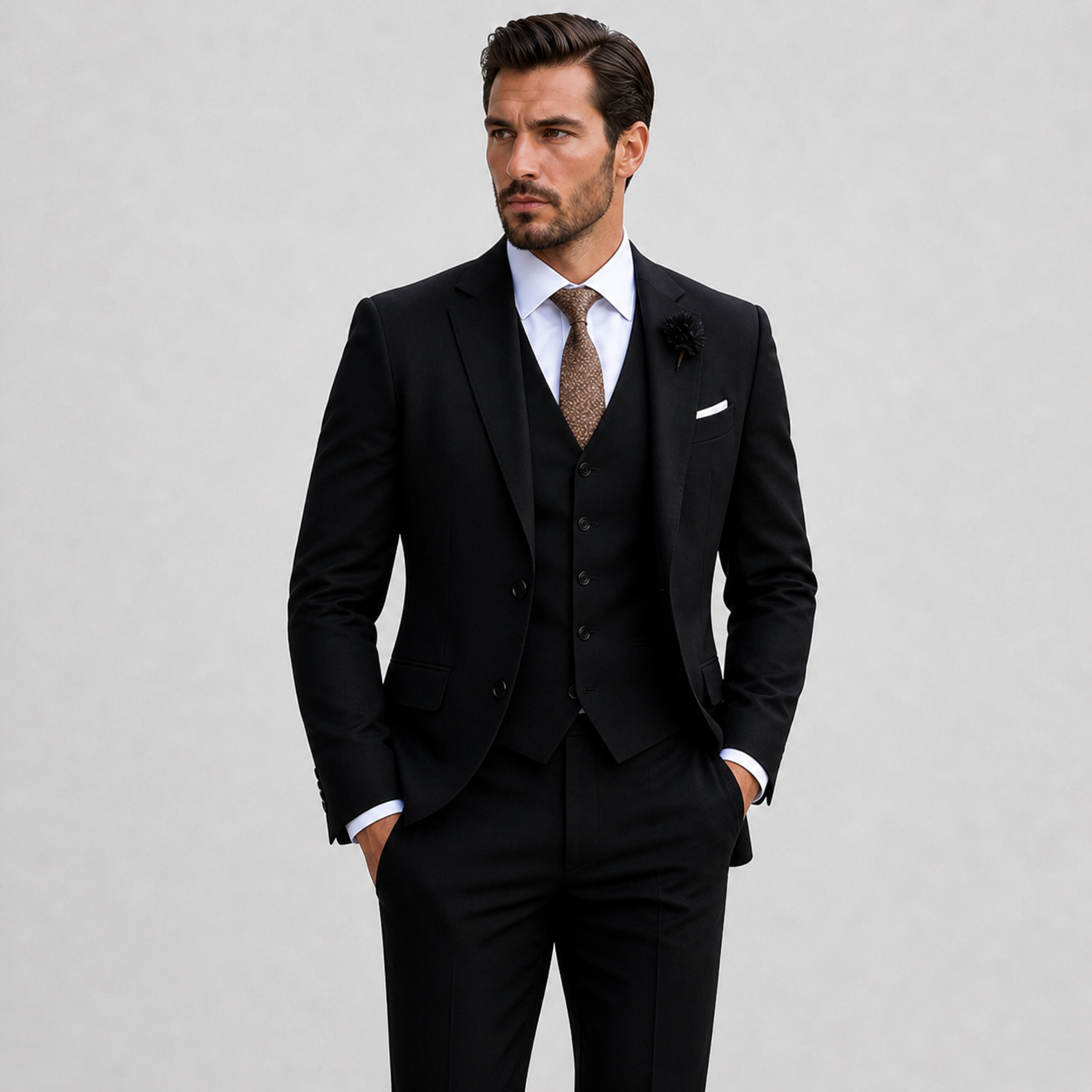 The Athletics Society | Men's Tailored Linen Three-Piece Suit - 4