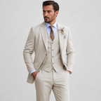 The Athletics Society | Men's Tailored Linen Three-Piece Suit - 5