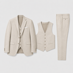 The Athletics Society | Men's Tailored Linen Three-Piece Suit - 1