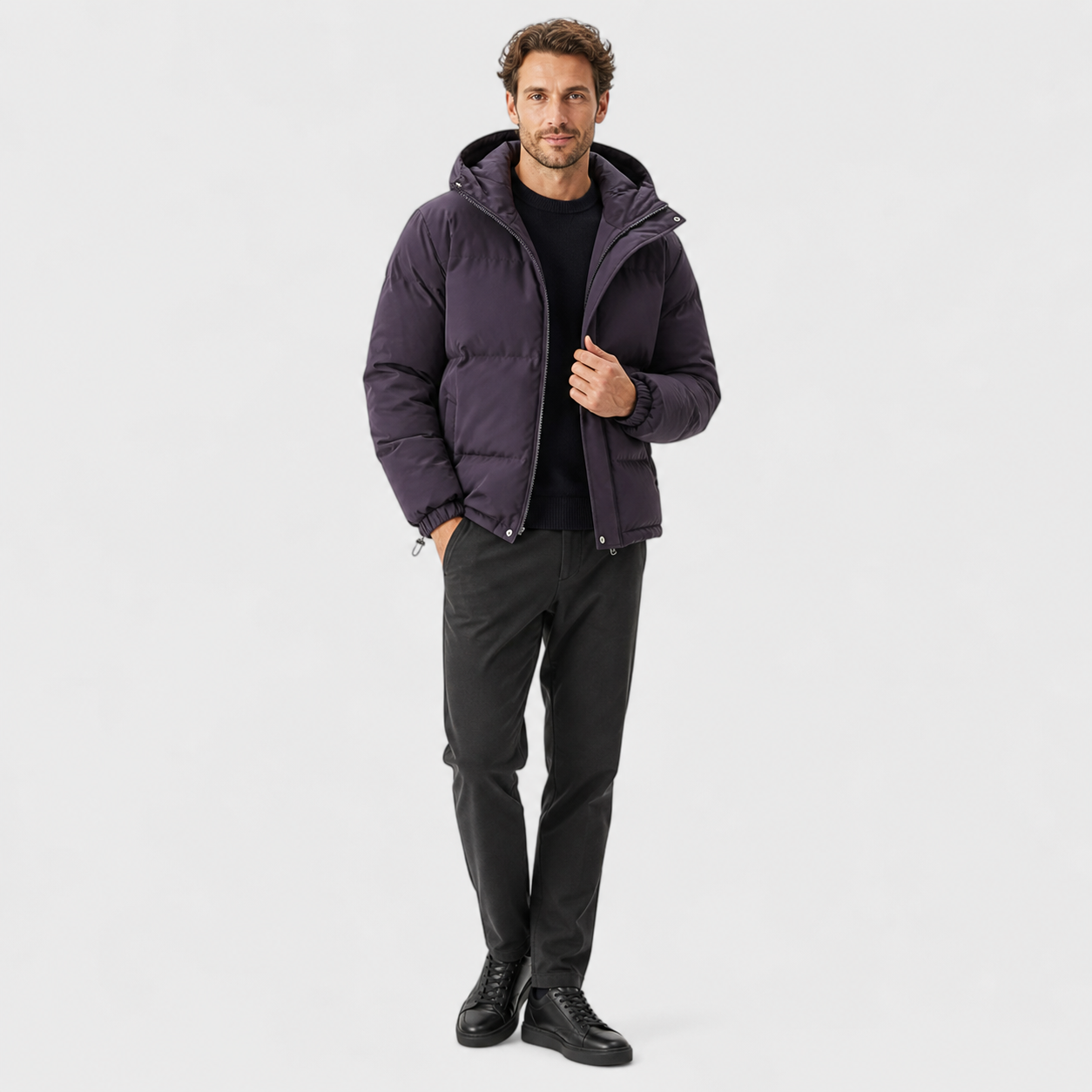 The Athletics Society | Unisex Hooded Cotton Puffer Jacket - 4