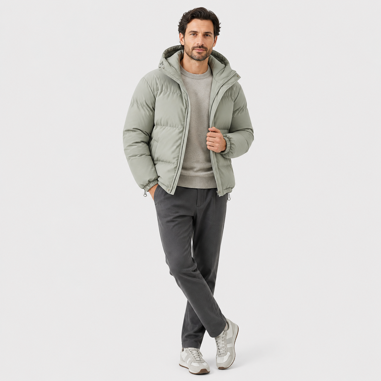 The Athletics Society | Unisex Hooded Cotton Puffer Jacket - 7