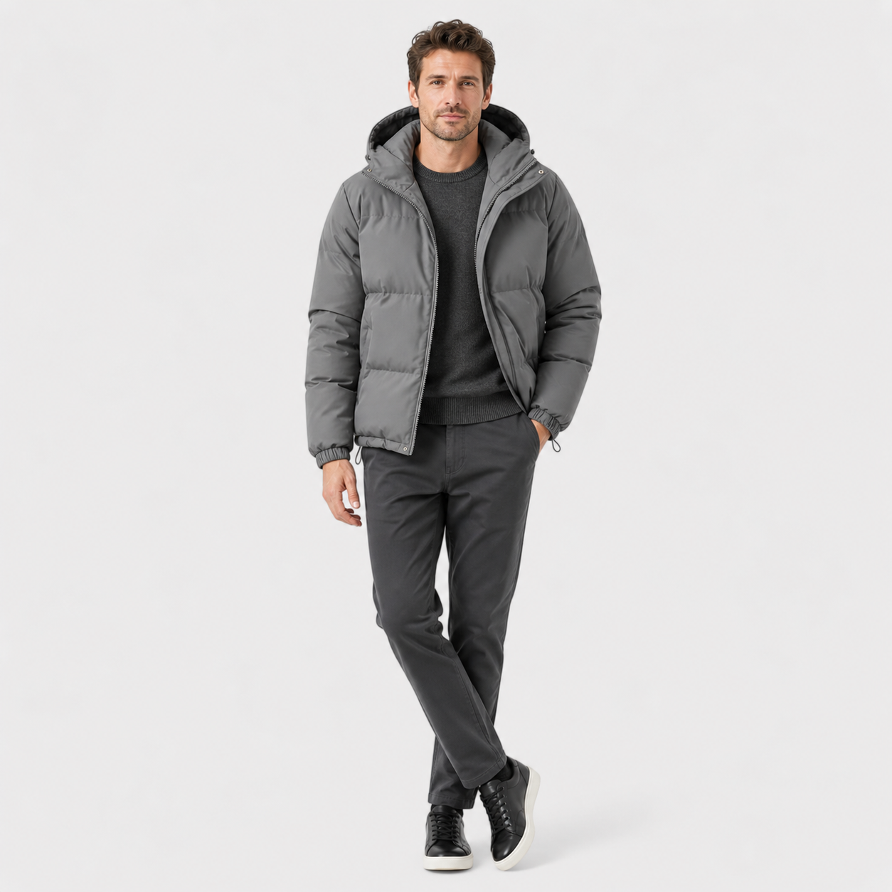 The Athletics Society | Unisex Hooded Cotton Puffer Jacket - 8