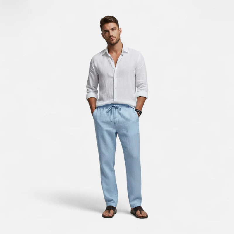 The Athletics Society | Men’s Linen Casual Trousers