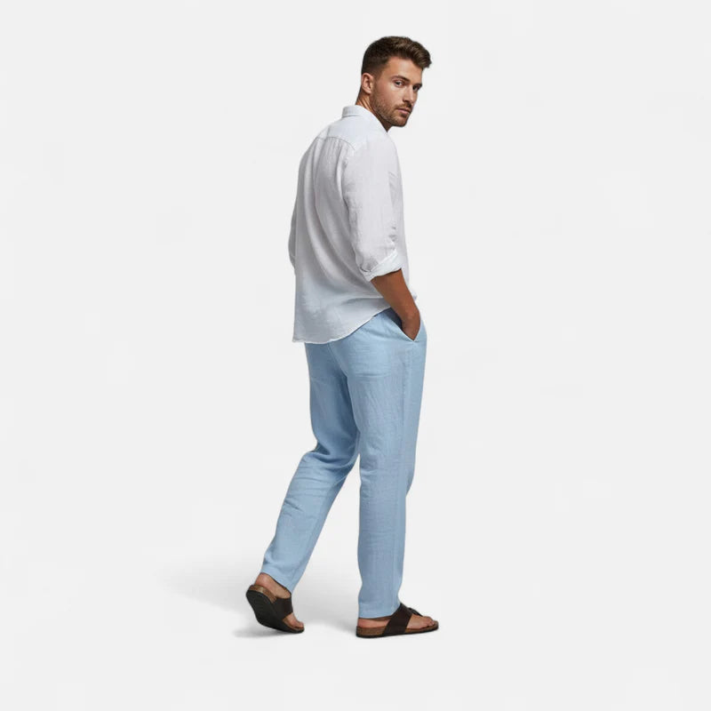 The Athletics Society | Men’s Linen Casual Trousers