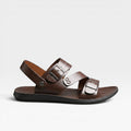 The Athletics Society | Men's Adjustable Leather Strap Sandals - 1