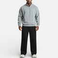 The Athletics Society | Men’s Oversized Half-Zip Sports Trousers