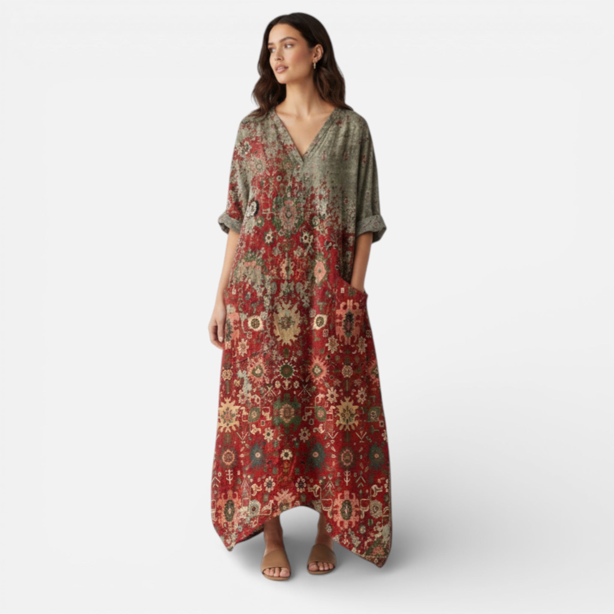 The Athletics Society | Women’s Hawaiian Silk Maxi Dress