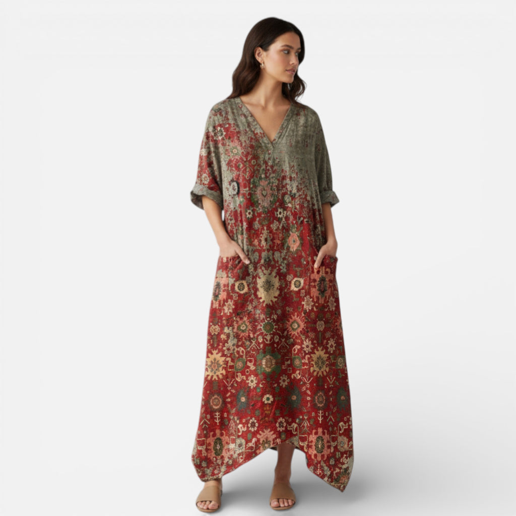 The Athletics Society | Women’s Hawaiian Silk Maxi Dress