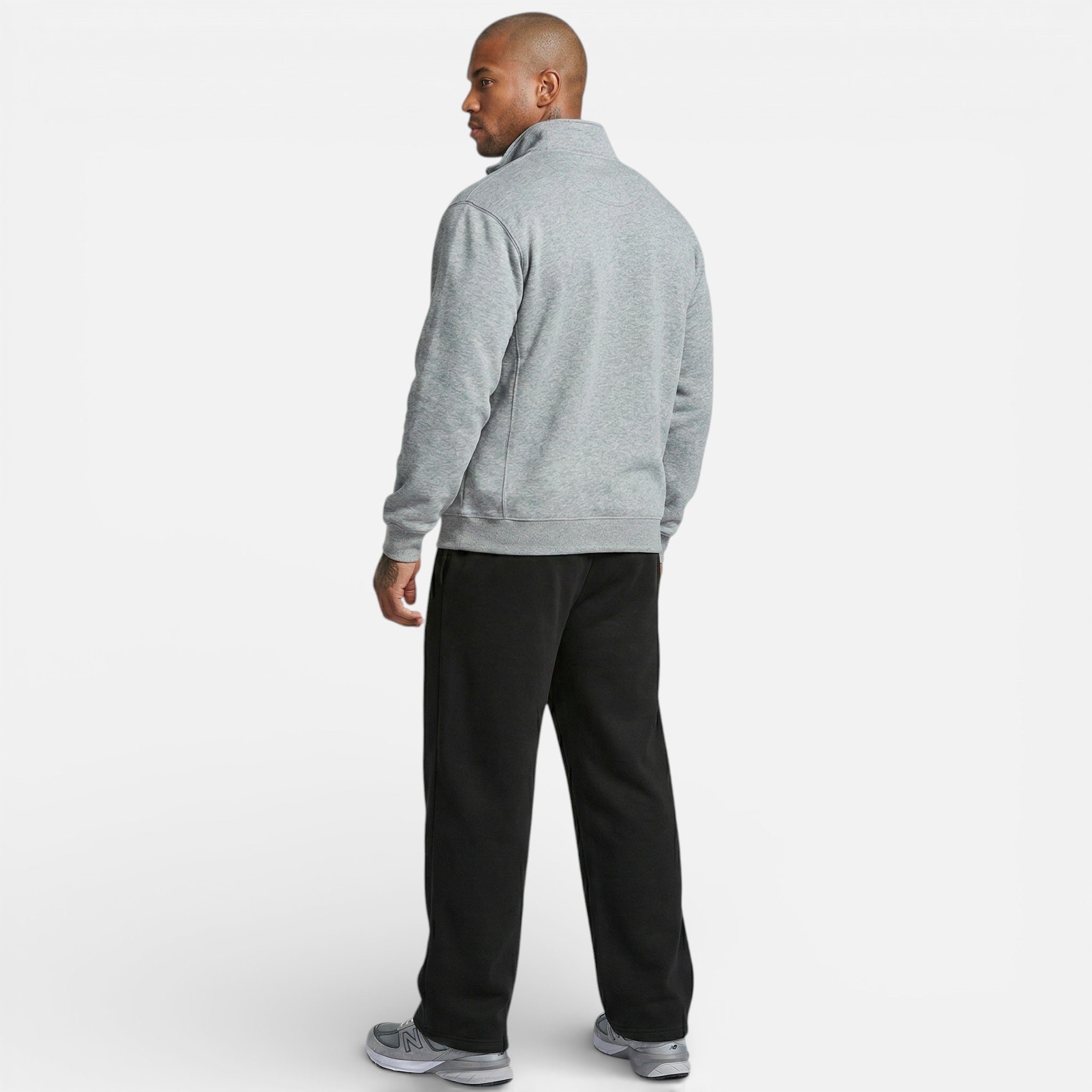 The Athletics Society | Men’s Oversized Half-Zip Sports Trousers