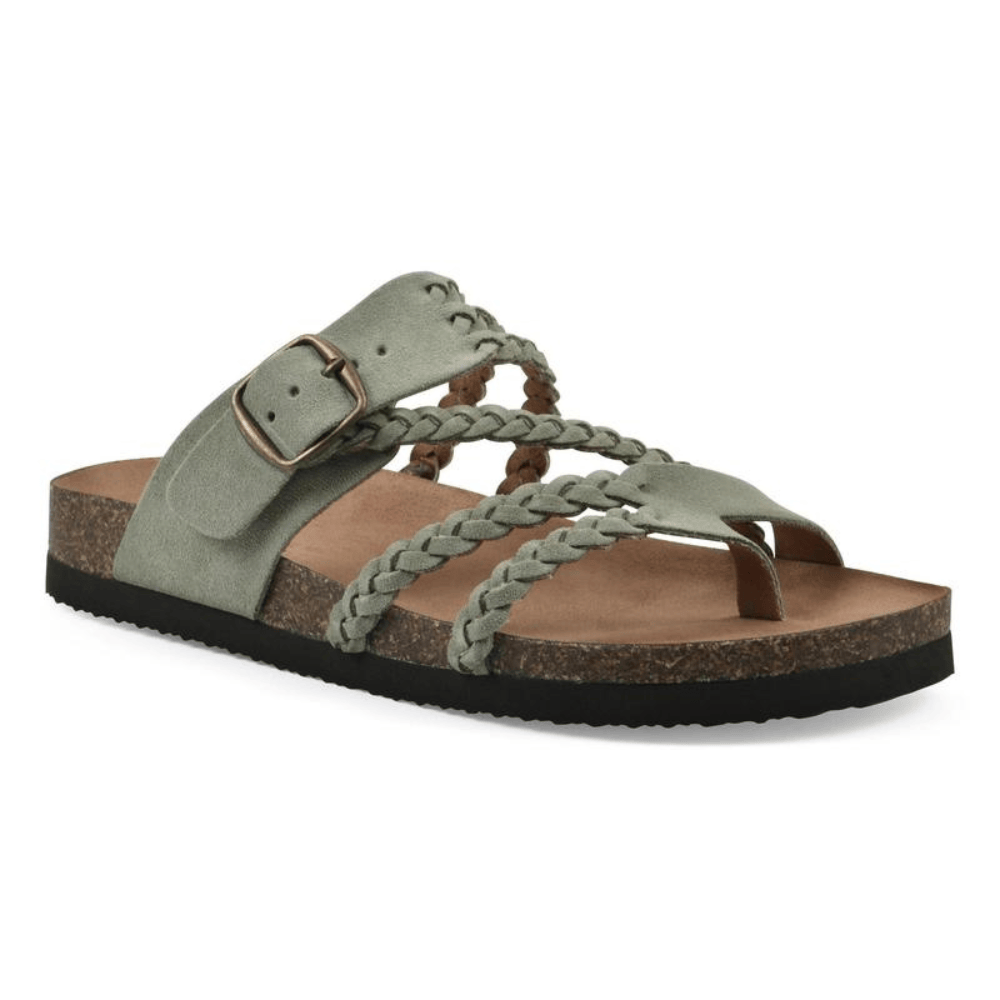 The Athletics Society | Women's Braided Strap Cork Sandals - 1