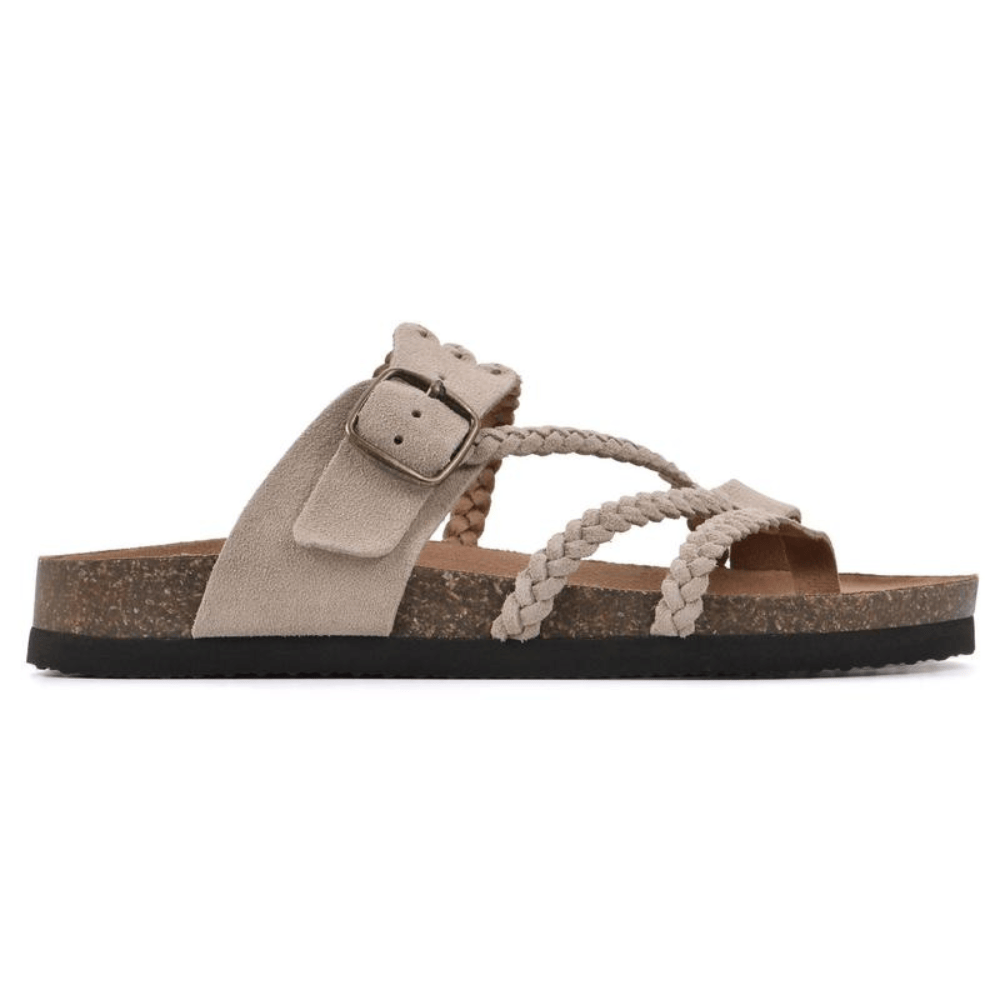 The Athletics Society | Women's Braided Strap Cork Sandals - 3
