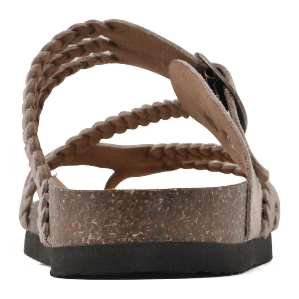 The Athletics Society | Women's Braided Strap Cork Sandals - 6