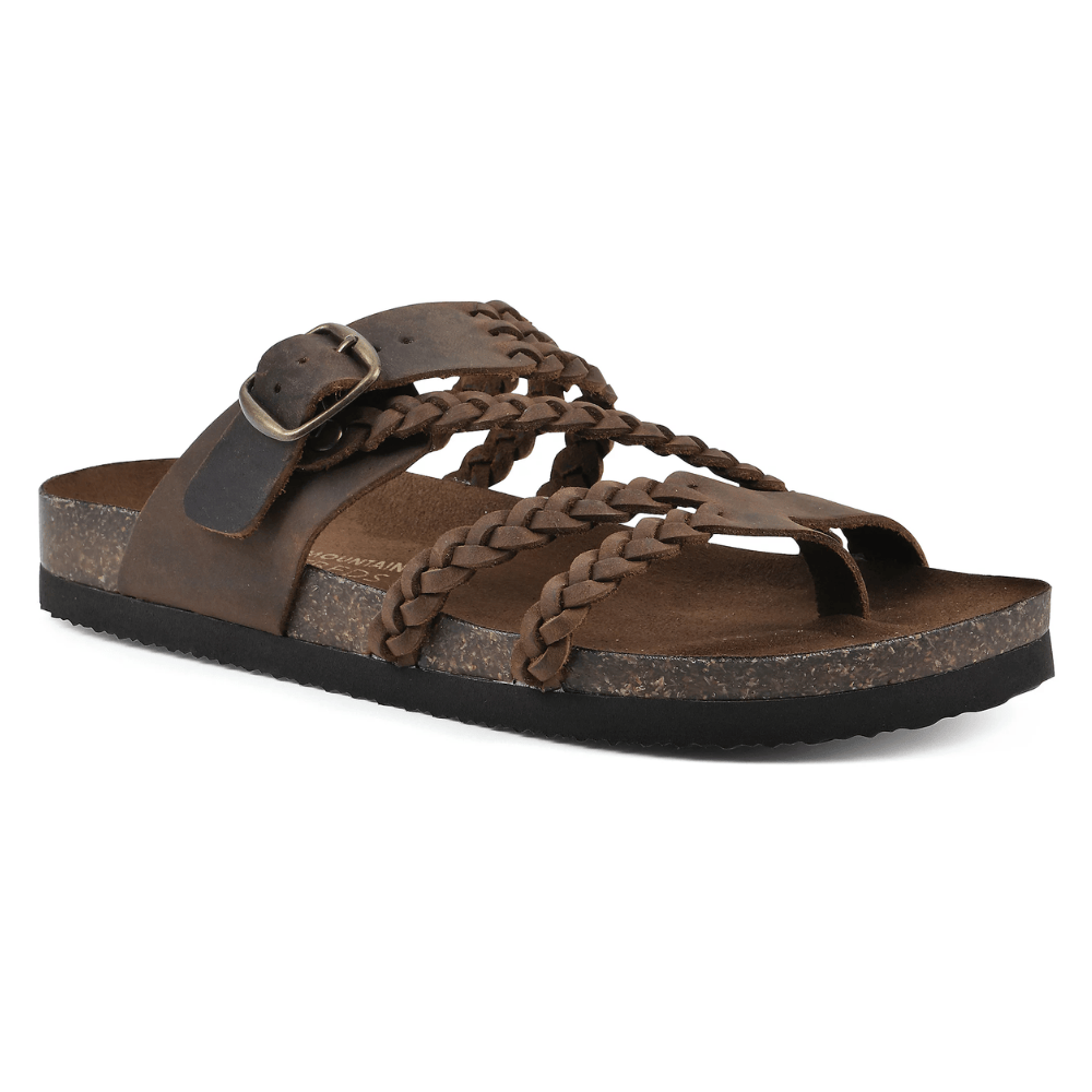 The Athletics Society | Women's Braided Strap Cork Sandals - 8