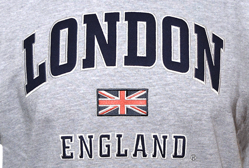 The Athletics Society | Unisex London Embroidery Cotton T-Shirt - 3