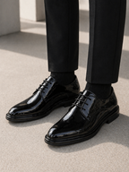 The Athletics Society | Men's Patent Leather Derby Shoes - 1