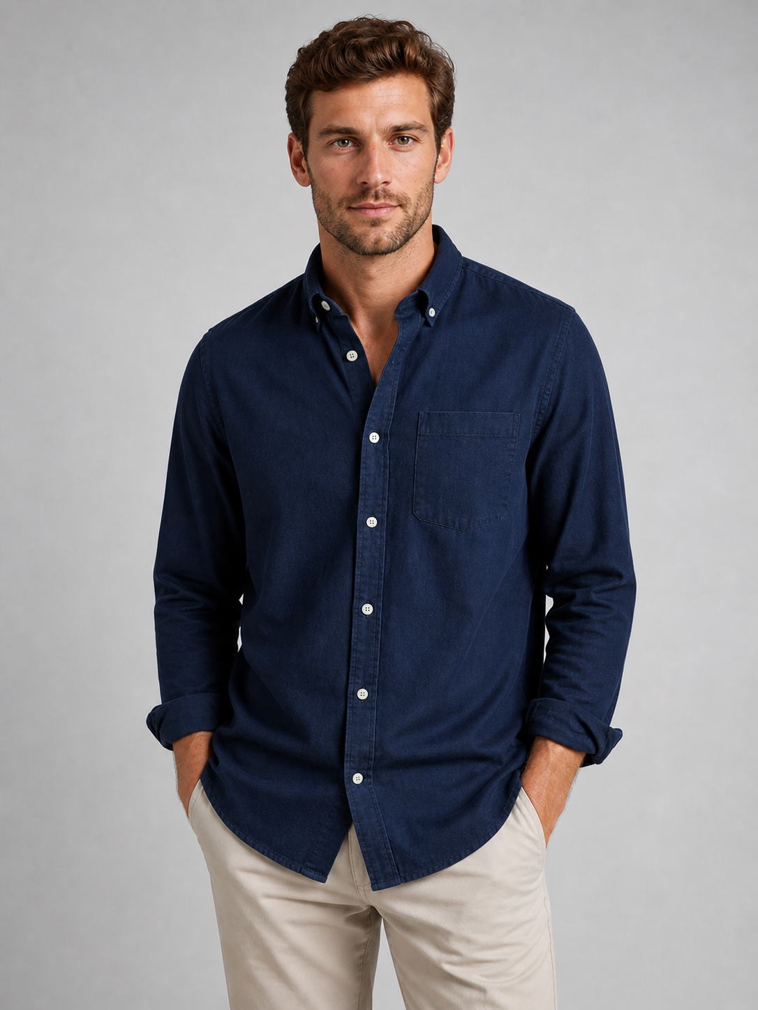 The Athletics Society | Men's Relaxed Everyday Button-Down Shirt - 1