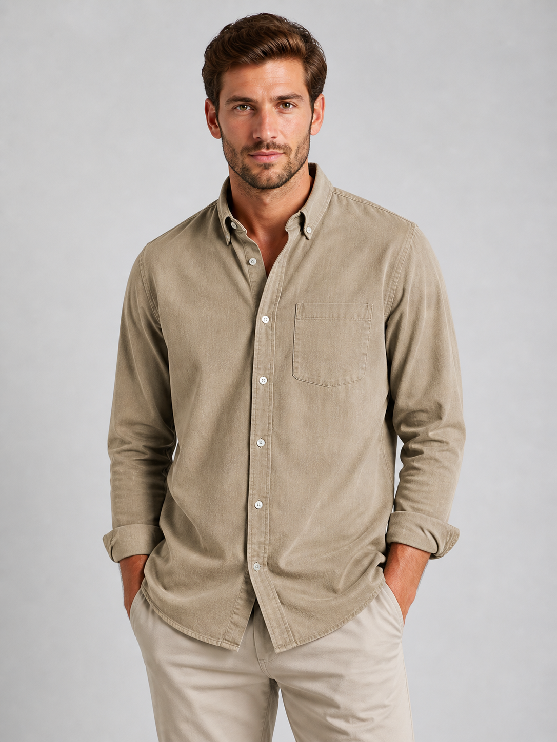 The Athletics Society | Men's Relaxed Everyday Button-Down Shirt - 4
