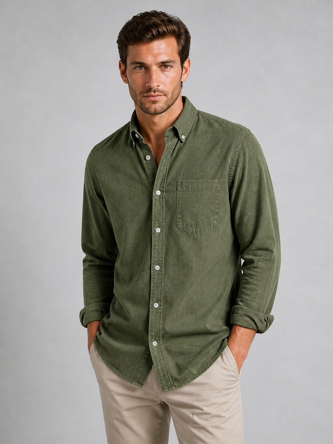 The Athletics Society | Men's Relaxed Everyday Button-Down Shirt - 5