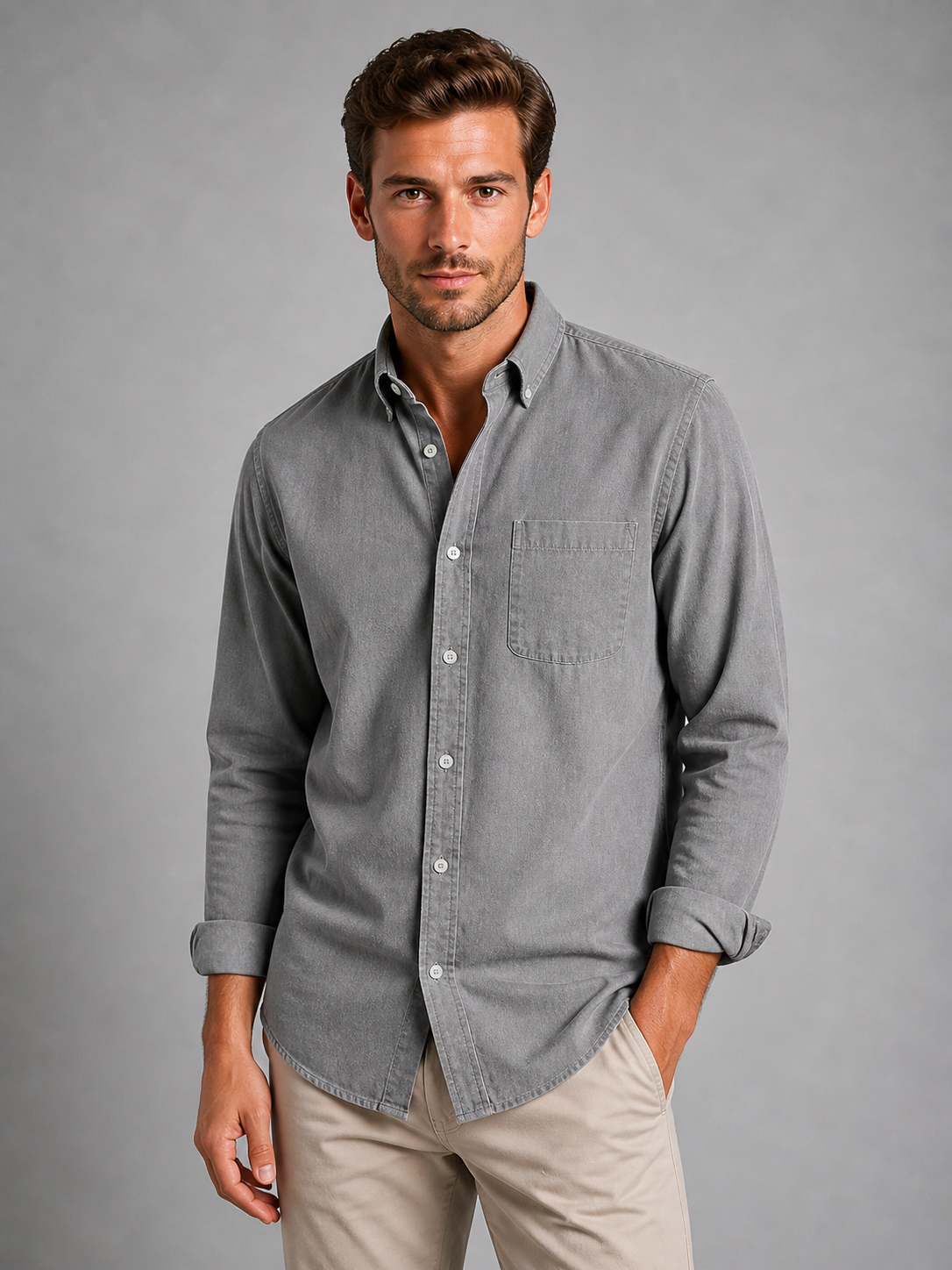 The Athletics Society | Men's Relaxed Everyday Button-Down Shirt - 6