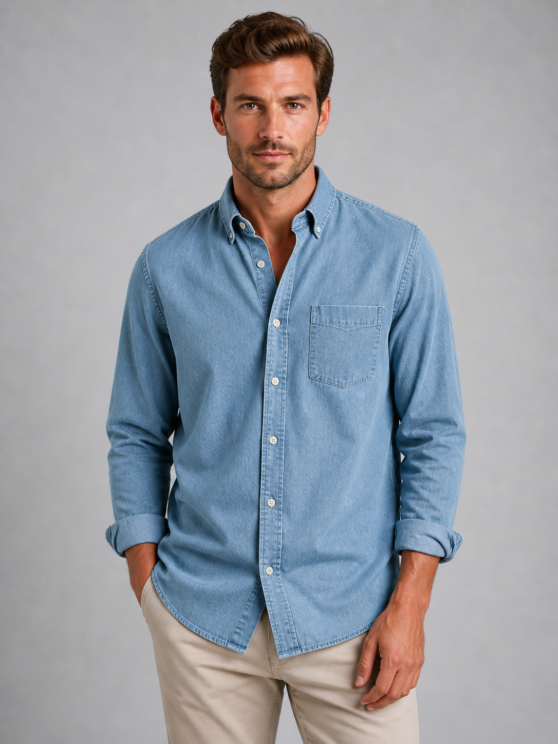 The Athletics Society | Men's Relaxed Everyday Button-Down Shirt - 7