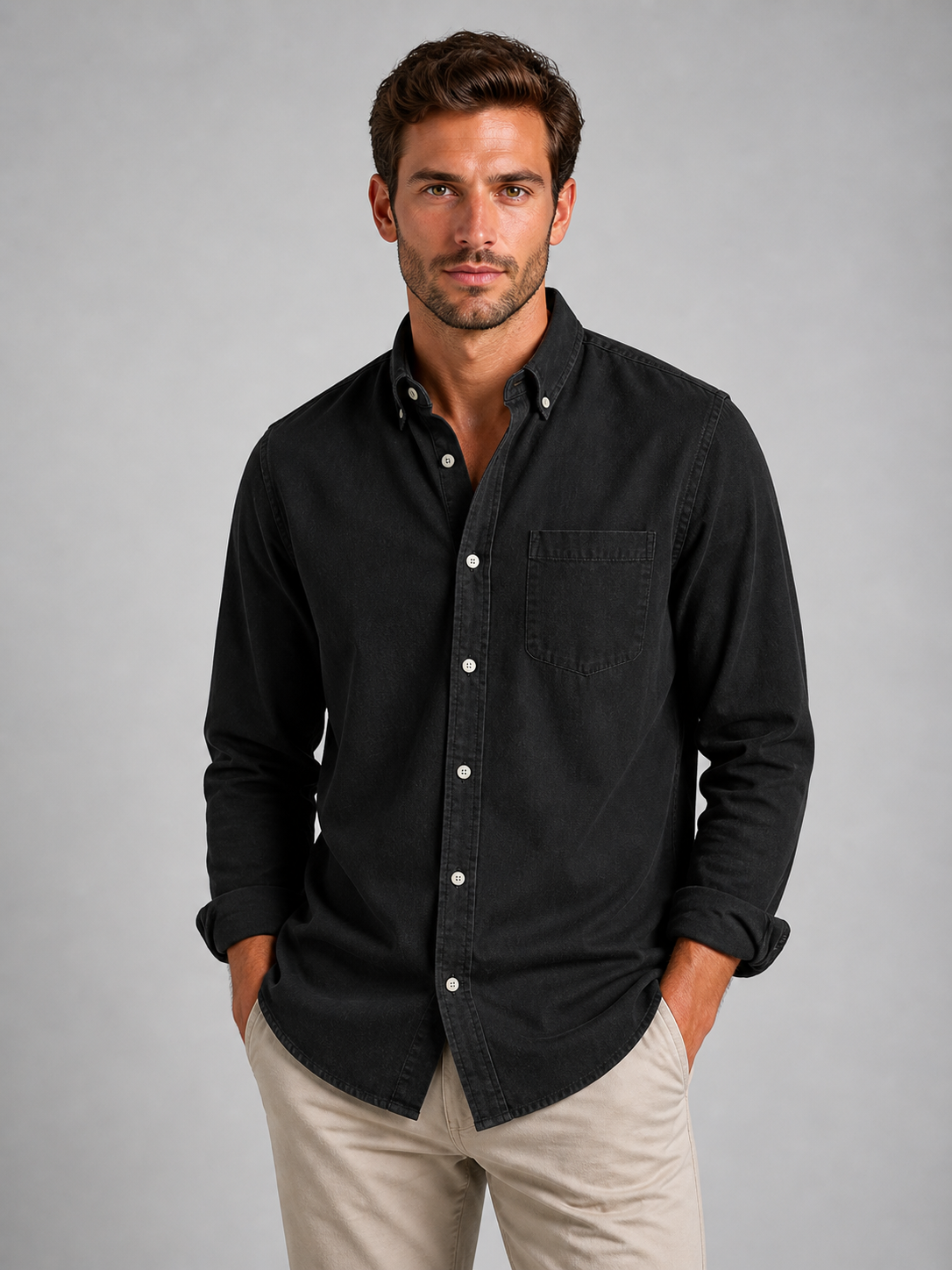 The Athletics Society | Men's Relaxed Everyday Button-Down Shirt - 8