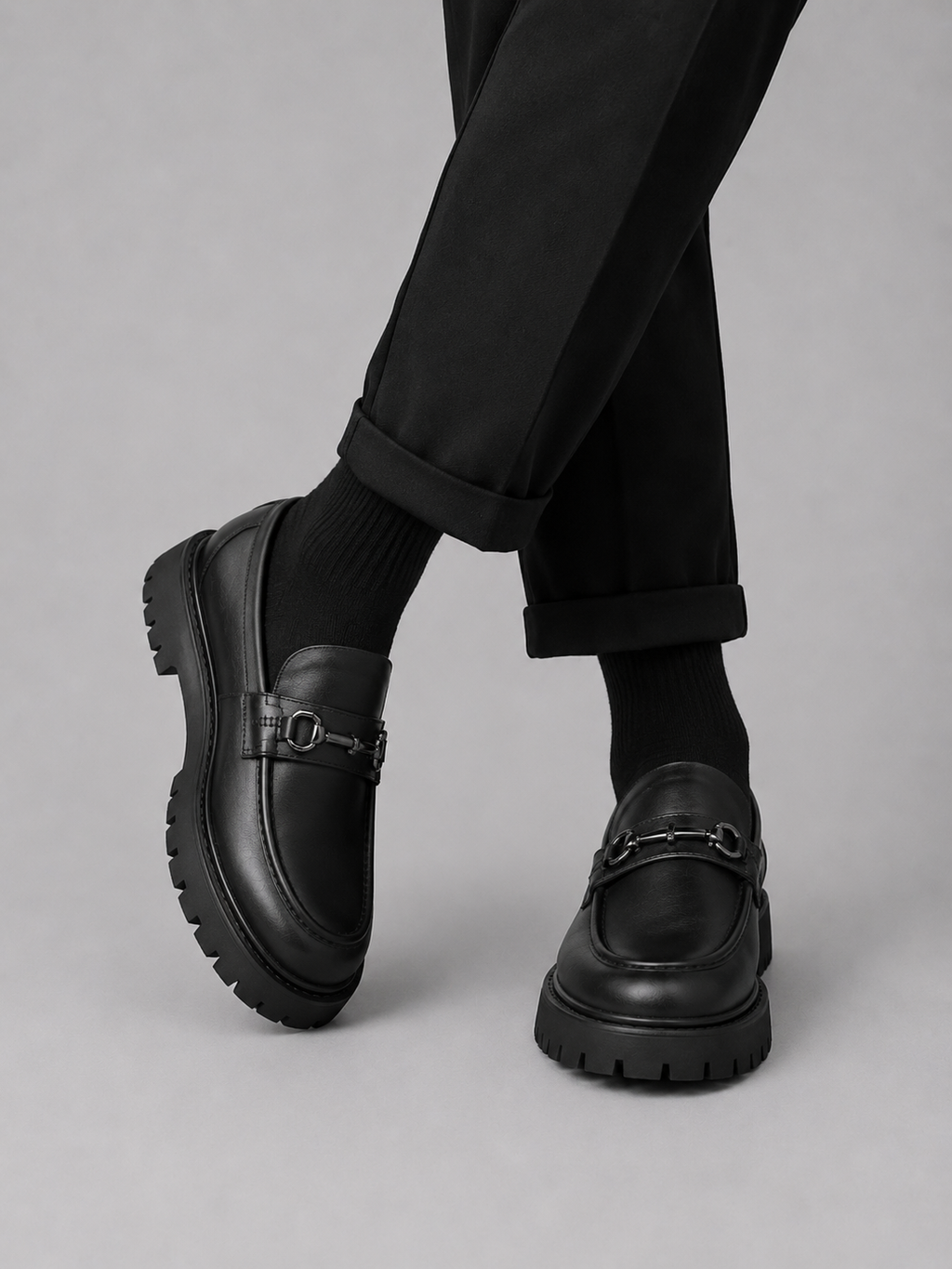 The Athletics Society | Men's Chunky Sole Slip-On Loafers - 5