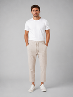 The Athletics Society | Men's Relaxed Cropped Drawstring Trousers - 2
