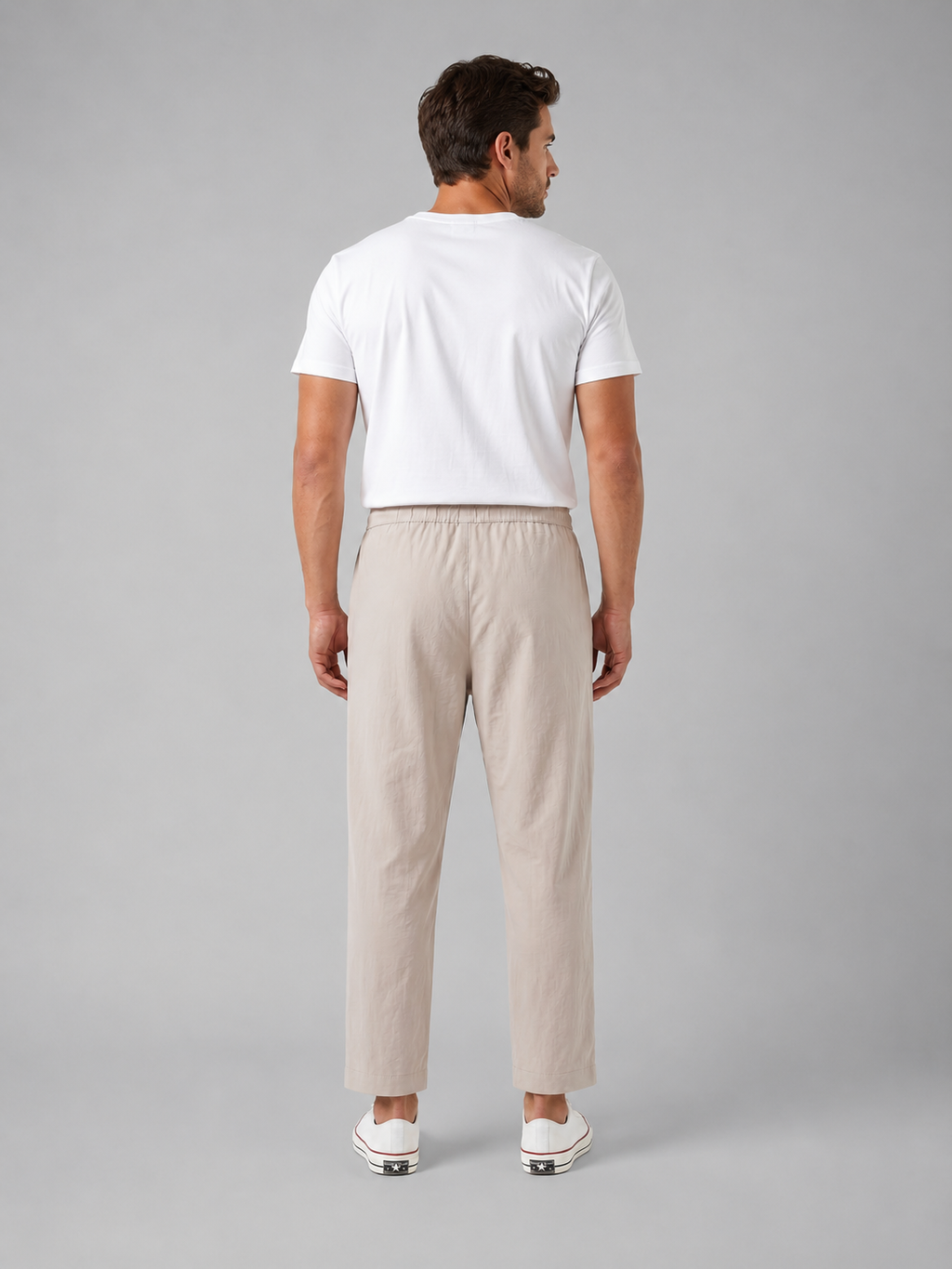 The Athletics Society | Men's Relaxed Cropped Drawstring Trousers - 3