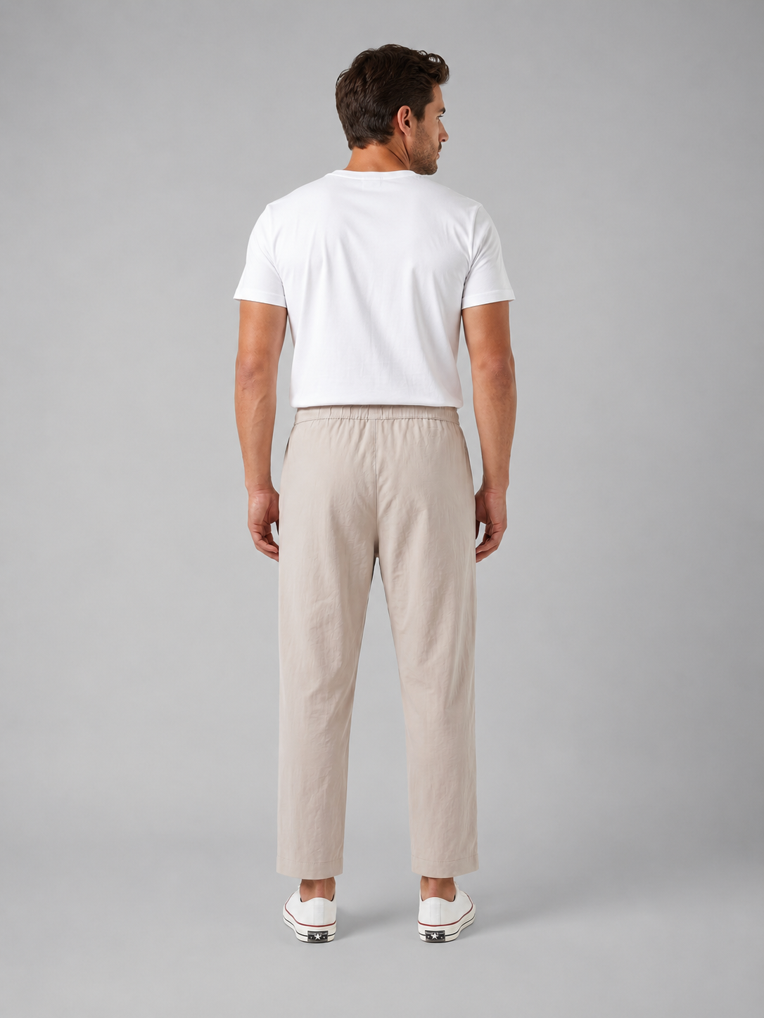The Athletics Society | Men's Relaxed Cropped Drawstring Trousers - 3