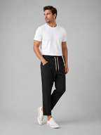 The Athletics Society | Men's Relaxed Cropped Drawstring Trousers - 9