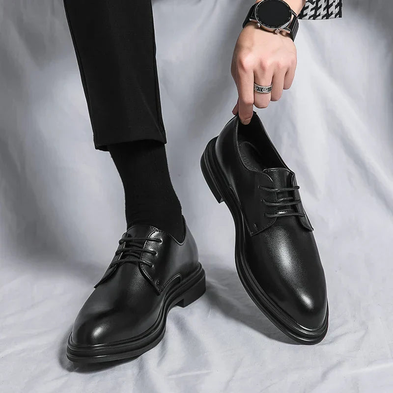 The Athletics Society | Men's Patent Leather Derby Shoes - 3