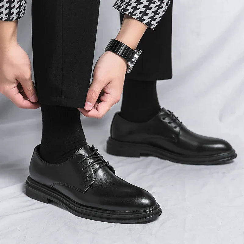 The Athletics Society | Men's Patent Leather Derby Shoes - 4