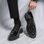 The Athletics Society | Men's Patent Leather Derby Shoes - 5