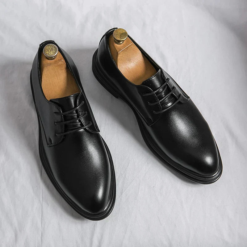 The Athletics Society | Men's Patent Leather Derby Shoes - 7