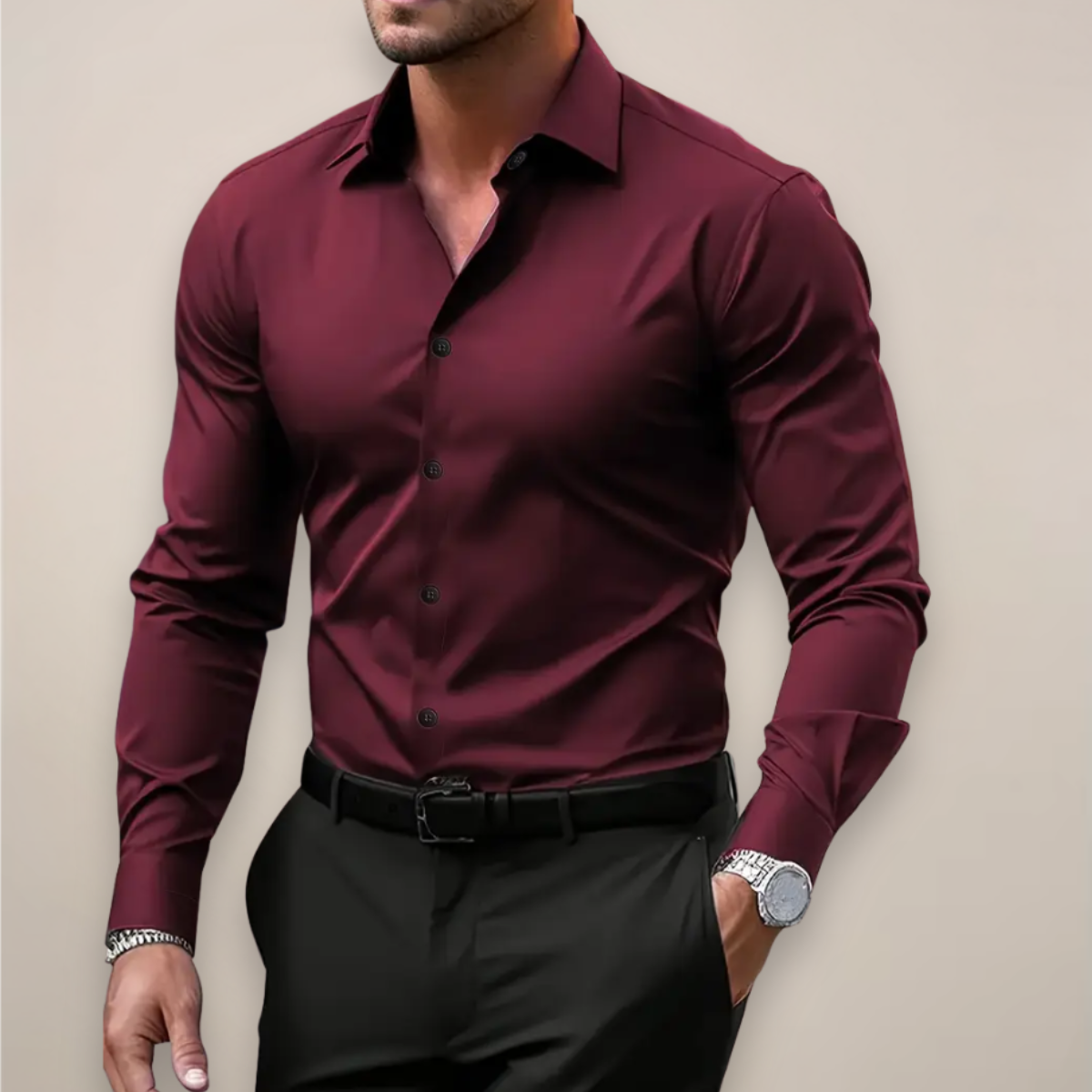 The Athletics Society | Men's Tailored Long Sleeve Shirt - 7