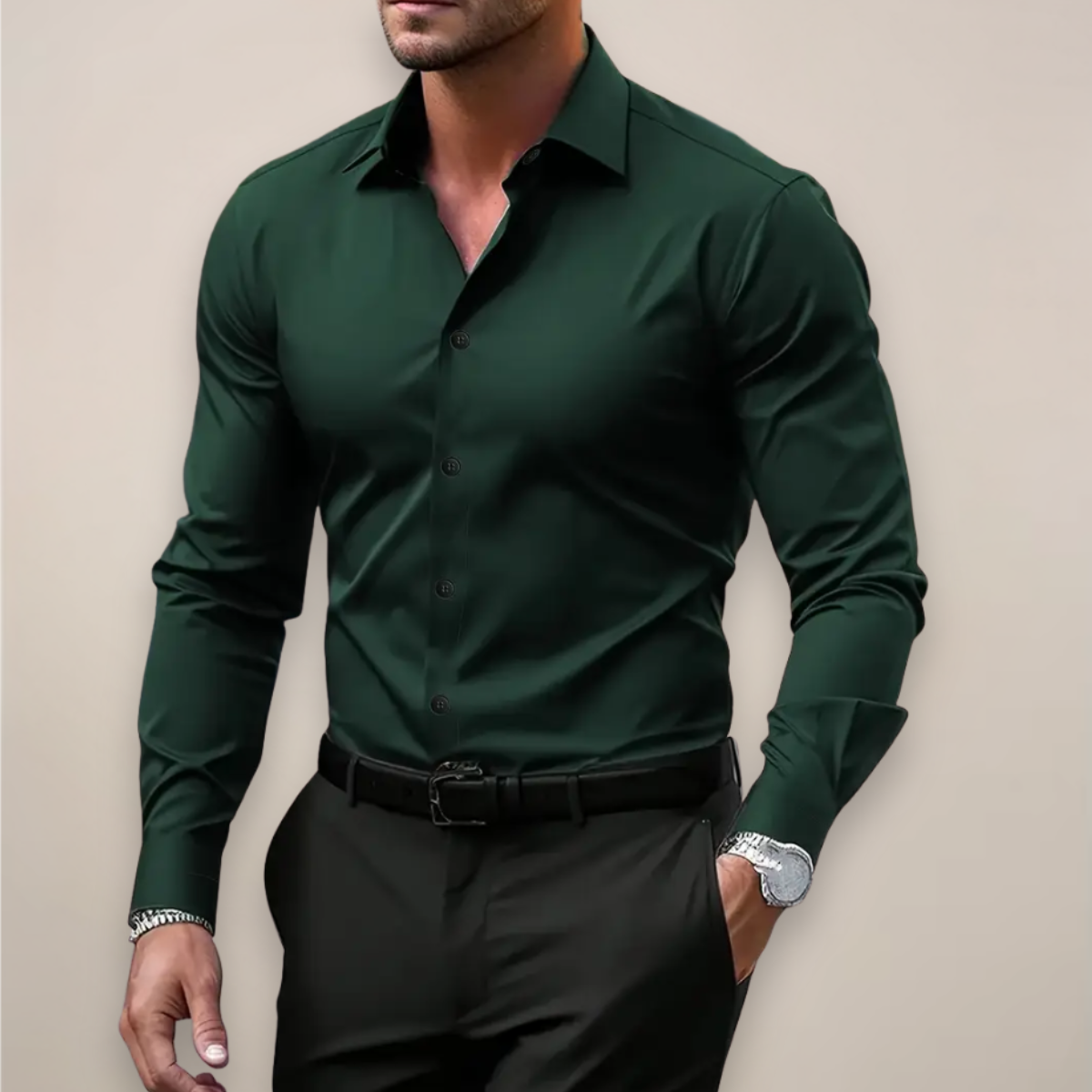 The Athletics Society | Men's Tailored Long Sleeve Shirt - 3