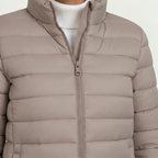 The Athletics Society | Women's Slim Fit Puffer Jacket Lightweight Quilted High Collar - 2