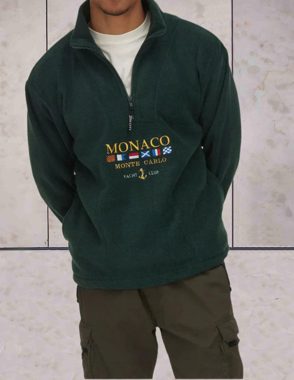 The Athletics Society | Men's Half Zip Fleece Sweater - 3