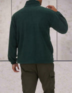 The Athletics Society | Men's Half Zip Fleece Sweater - 4