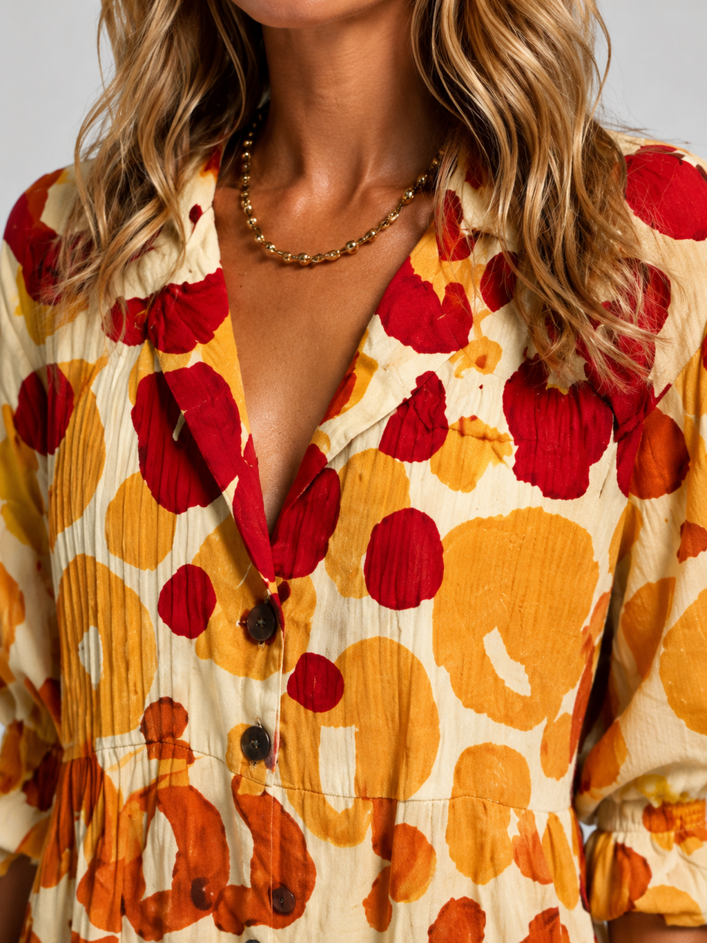The Athletics Society | Women's Relaxed Printed Shirt Dress - 3