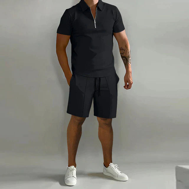 The Athletics Society | Men's Polo Shorts Two-Piece Set - 1