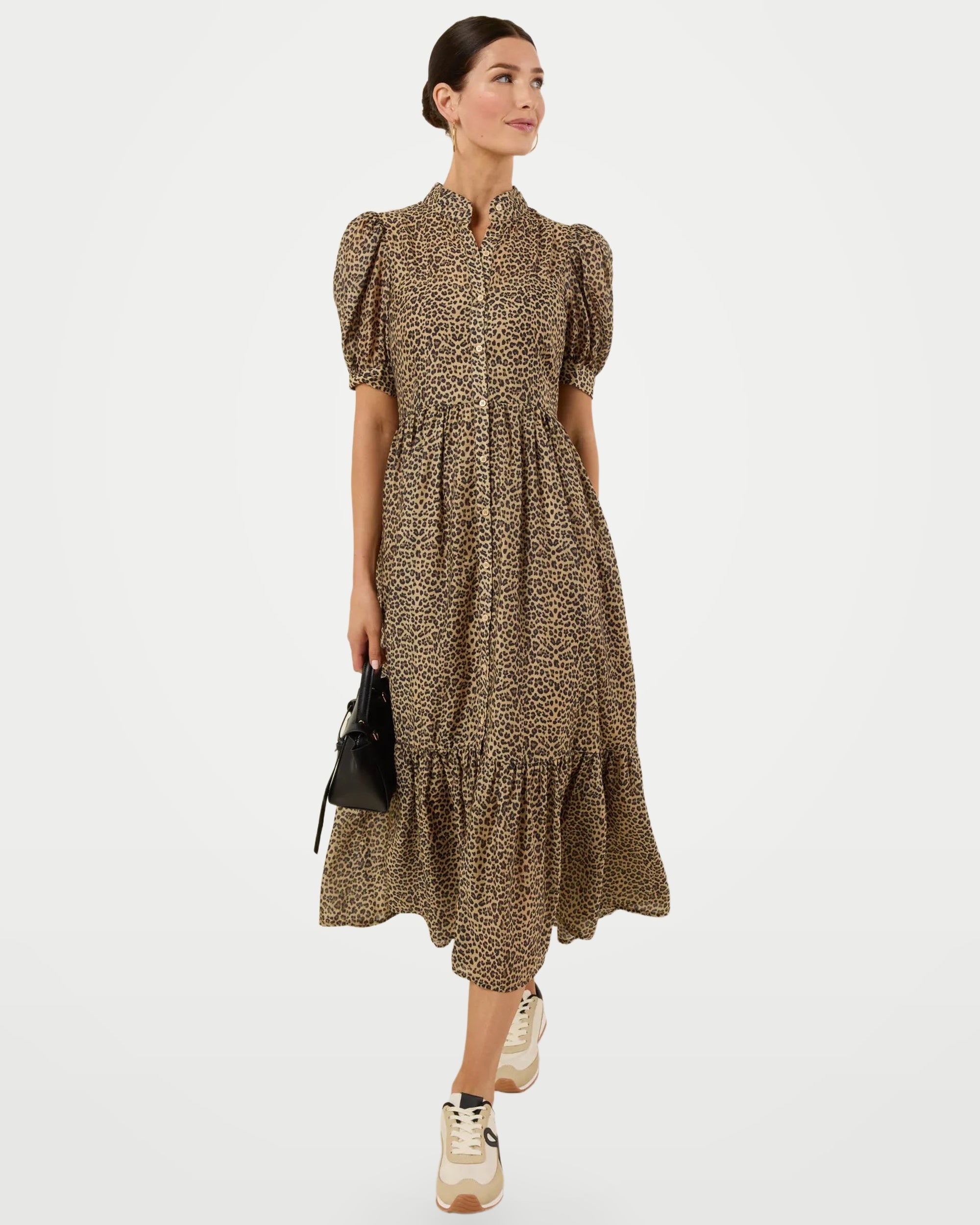 The Athletics Society | Women's Leopard Print Maxi Dress - 5