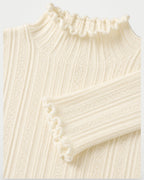 The Athletics Society | Women's Ribbed Mock Neck Sweater - 5