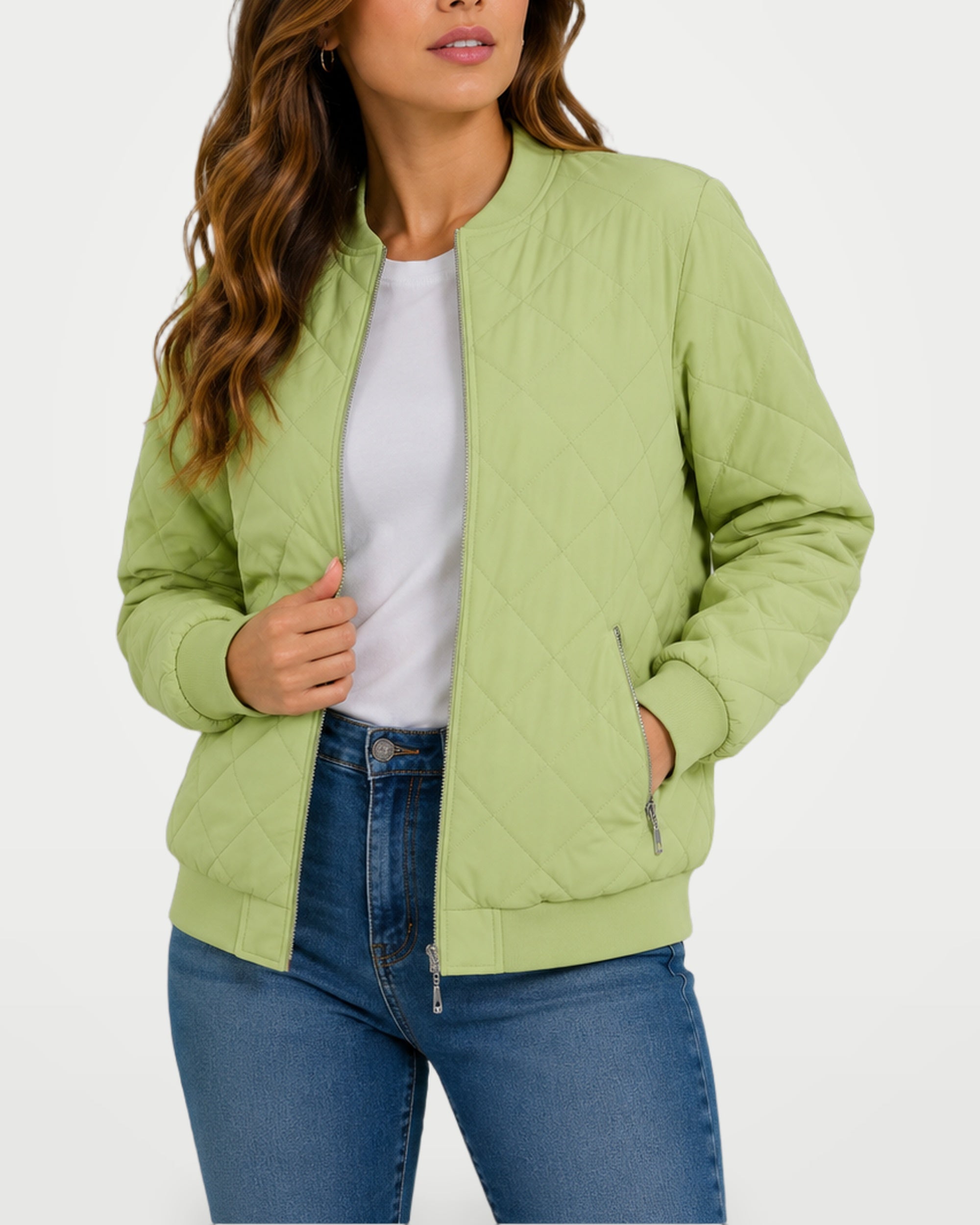 The Athletics Society | Women's Classic Quilted Bomber Jacket - 9