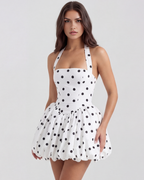 The Athletics Society | Women's Polka Dot Bubble Mini - 3