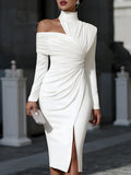 The Athletics Society | Women's One Shoulder Midi Dress - 1