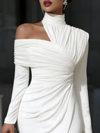 The Athletics Society | Women's One Shoulder Midi Dress - 2