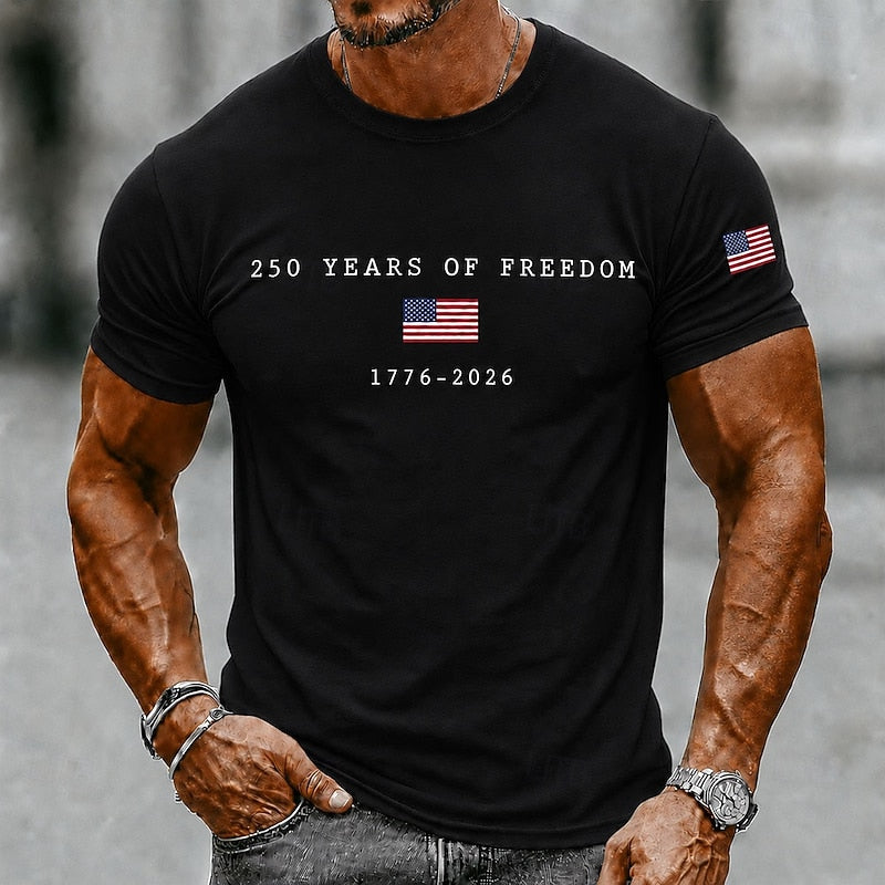 The Athletics Society | Men's Patriotic American Flag T-Shirt - 3