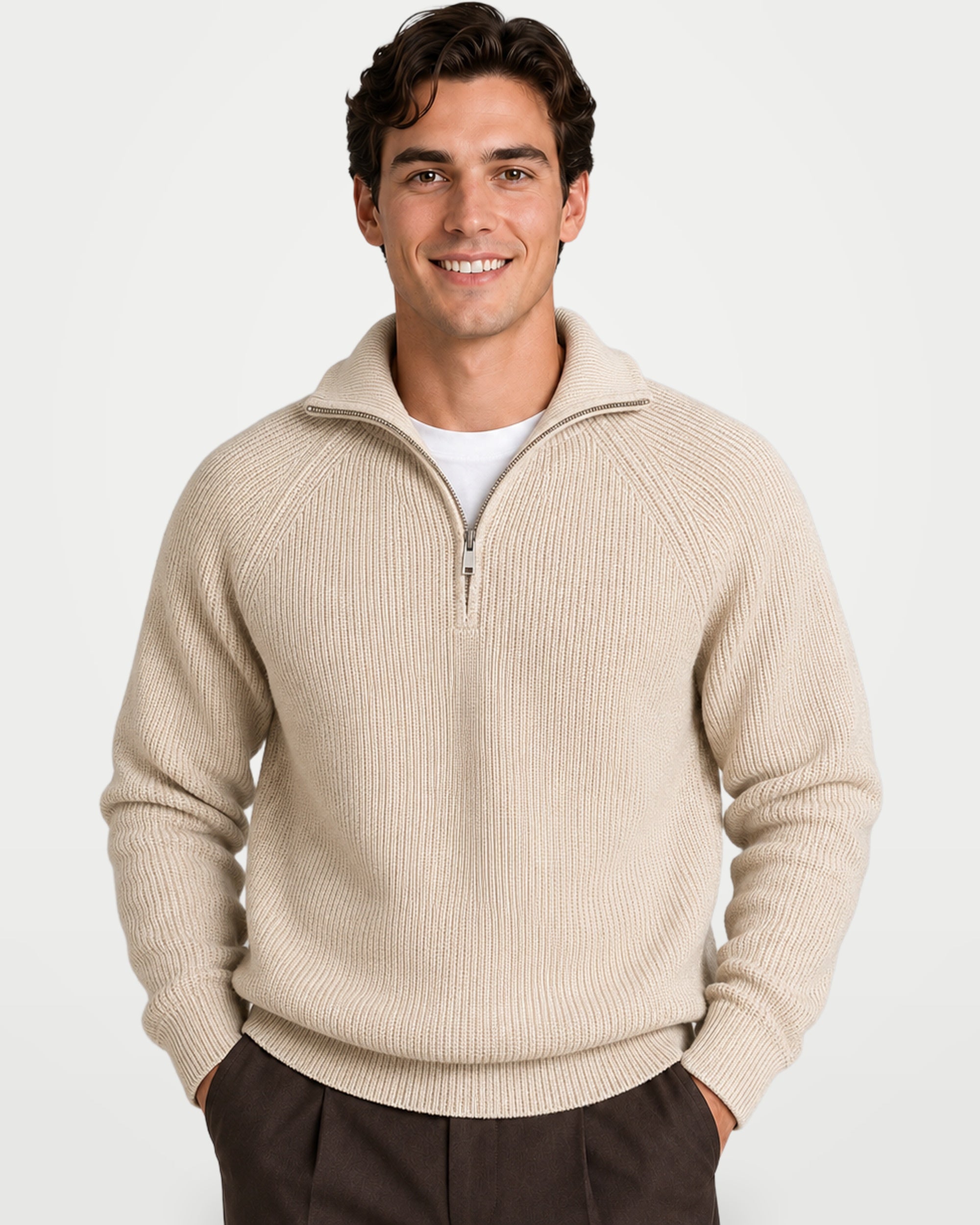 The Athletics Society | Men's Quarter-Zip Knit Sweater - 4
