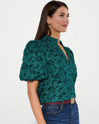 The Athletics Society | Women's Relaxed Floral Puff Top - 4